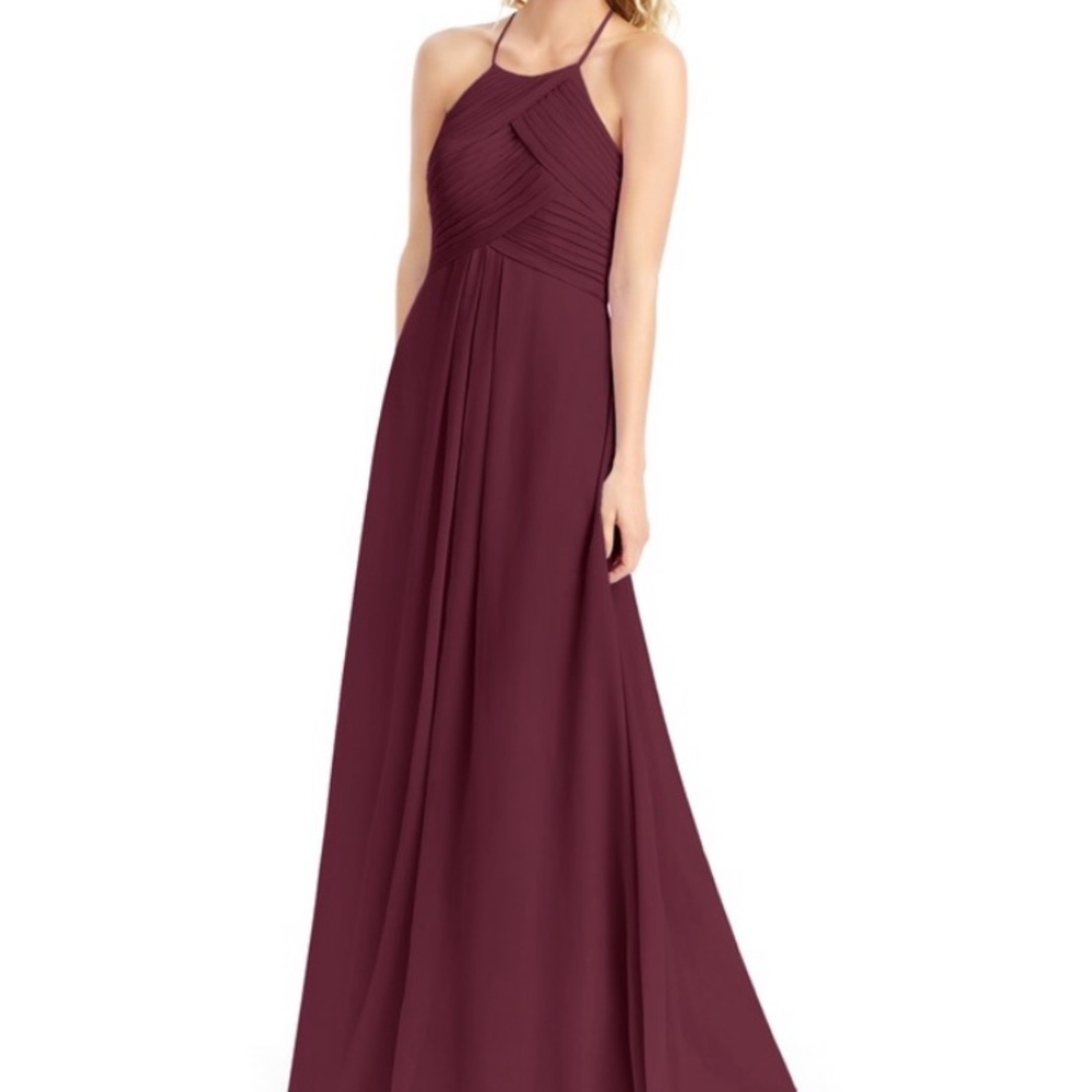 Azazie Cabernet bridesmaid dress